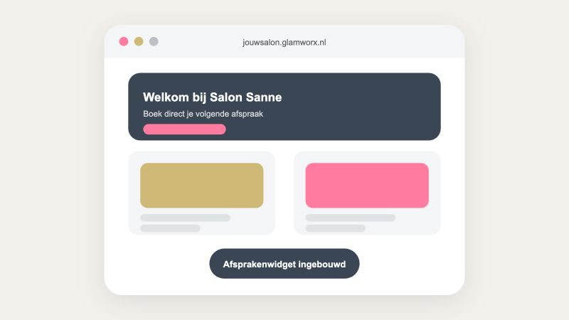 Een salonwebsite bewerken in GlamWorx